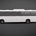 Bus Passenger Bus Shuttle Low Face Number Low Model Simple Model Game Sub-era Film and Television Level 3d model