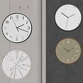 Modern clock wall clock 3d model