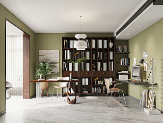 Modern study 3d model