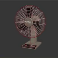 TRANE Tabletop Air Cooler Fan With Metal Mesh Cover And Black Blades Design