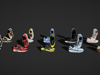 sneakers combination 3d model