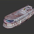 Industrial LOFT Ship Hulk Ship Abandoned Ship Hulk Ship Cruise Ship 3d model