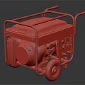 Champion Yellow Portable Generator With Metal Frame And Wheels Power Equipment