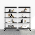 Modern Bookshelf Floor Bookshelf Storage Rack Display Rack Decorative Shelf Bookshelf 3d model