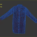 Maroon Long Sleeve Shirt Coat with Collar Pocket and Button Front Design