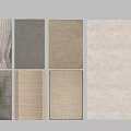 Square Rugs In Neutral Tones With Various Textures For Modern Home Decor