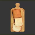 Fresh Orange Crust Bread Loaf With Sliced White Interior On Wooden Cutting Board
