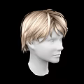 Realistic Mannequin Head Model With Detailed Facial Features And Short Blonde Hair