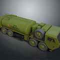 Green Military Tank Vehicle With Multiple Wheels And STANKOIL Logo
