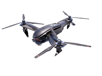 Modern Drone Toy Plane 3d model Modern Drone Toy Plane 3d model