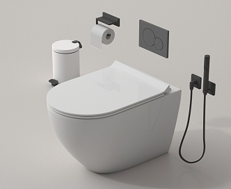 Modern Toilet Smart Toilet 3d model