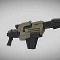 Sci-fi weapon game equipment space weapon light energy particle blasting game props 3d model