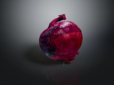 Fresh Vibrant Red Onion Whole Healthy Vegetable With Natural Layers And Crisp Texture 3d model