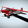 Piper Seeder Simple Aircraft Glider Twin-Engine Light Aircraft Low Face Number Low Model Simple Model Game Video Level Super Realistic 3d model