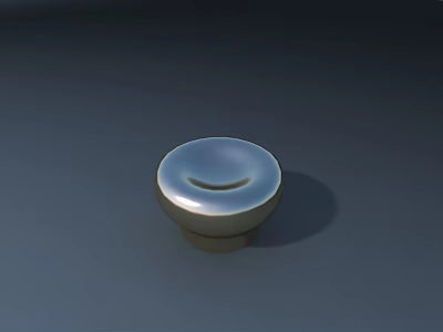 Hardware Tools Round Metal Knob Component with Smooth Surface and Durable Design 3d model
