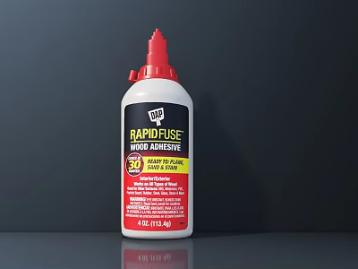 WAG Rapidfuse Wood Adhesive Bottle With 20 Min Working Time 4 Oz Capacity 3d model