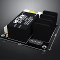 KFDK DC DC Converter Electronic Device With Black Heat Sink And Dimensions