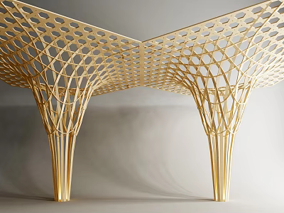 Modern Column Special-shaped Decorative Column 3d model