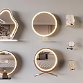 Modern Home Mirrors With Various Shapes Lighted Frames And Stylish Designs For Interior Decor