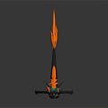Anthropomorphic Character With Gray Body Green Ears Black Hair Orange Highlights And Flame Tail
