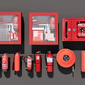 Comprehensive Fire Protection Equipment Collection Featuring Extinguishers Hose Reels And Safety Cabinets