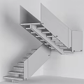 Modern Floating Staircase Design With Glass Railings And Wooden Steps