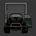 Vintage Green Lipton Brand Enclosed Cargo Truck With Classic Design