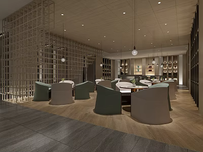 Modern Tea House 3d model