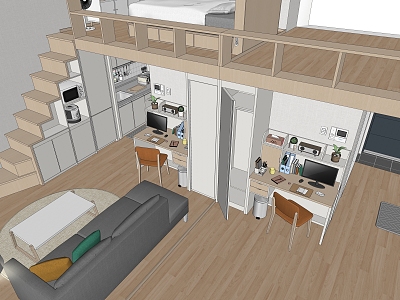 Duplex One Bedroom model