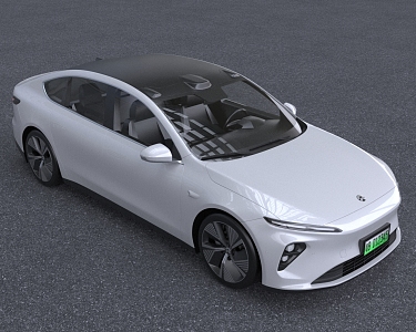 2023 NIO Weilai ET7 New Energy Vehicle 3d model