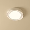 Modern White Circular Ceiling Light With Minimalist Design And Bright Illumination 3d model