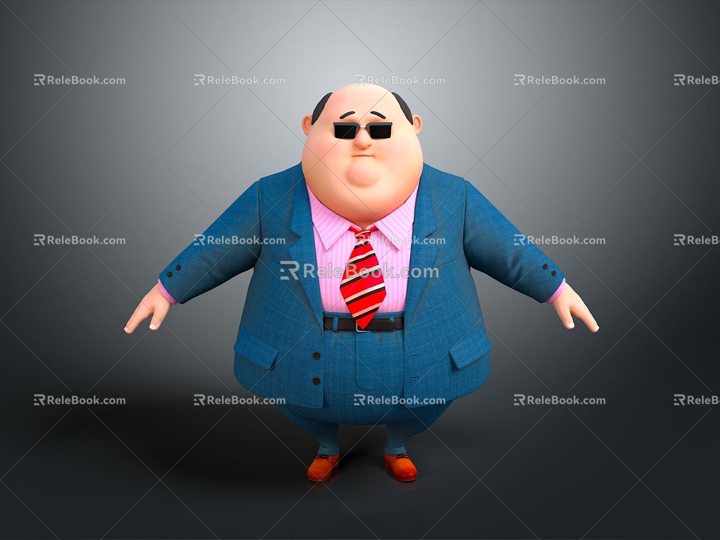 Men's Uncle Greasy Uncle Male Handsome Male Young Juvenile Male Role 3d model