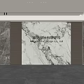 Elegant Marble Feature Wall With Natural Veins In Modern Interior Design