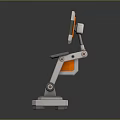 Compact Mechanical Robot Device With Digital Display Interface Graphics And Control Panel
