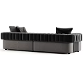 Modern Stylish Two Seater Sofa Design With Plush Cushions And Tufted Armrests In Neutral Tones