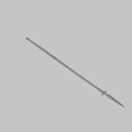 Traditional Ancient Spear Weapon With Wooden Shaft And Sharp Metal Head