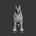 White Unicorn Figure With Long Mane And Shiny Horn Standing On Glossy Base