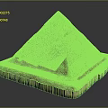 Ancient Stone Pyramid Structure With Detailed Square Base And Textured Exterior In 3D Render 3d model