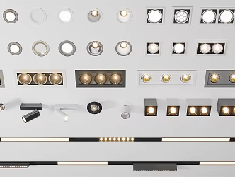 Modern Spotlight Downlight Spotlight 3d model