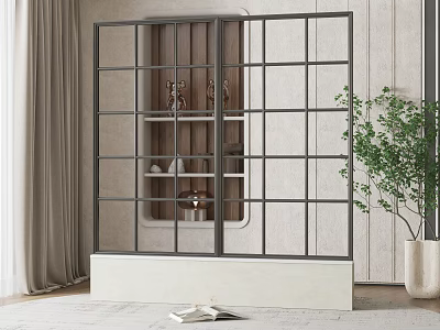Modern casement window 3d model