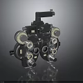 Professional Medical Optical Equipment With Multiple Metallic Knobs And Lenses