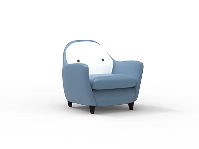 Modern Single Sofa Unit Sofa 3d model