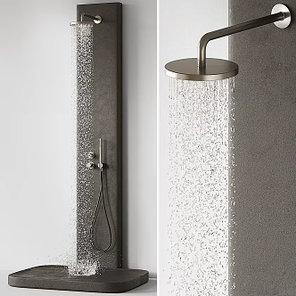 Modern Shower Top Spray Shower 3d model