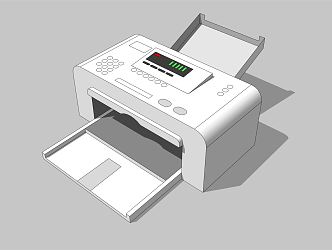 Modern Printer Equipment 3d model