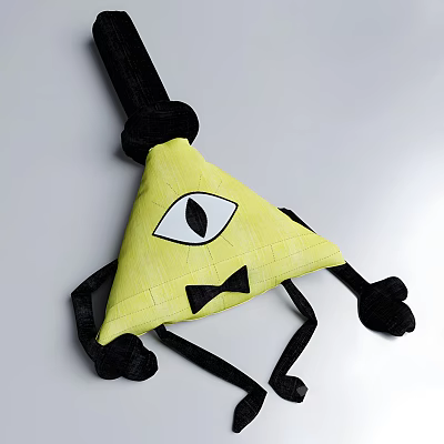 Pillow Cartoon Pillow One Eye Toy Doll 3d model