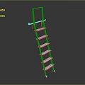 Silver Metal Multi Step Ladder With Handrail Sturdy Design For Indoor Outdoor Use