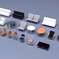 Leisure Sofa Set With Various Styles Colors Matching Chairs And Coffee Tables