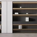 Modern bookcase 3d model