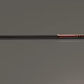 Traditional Spear Weapon With Red Handle Black Grip Golden Accents And Metal Spearhead