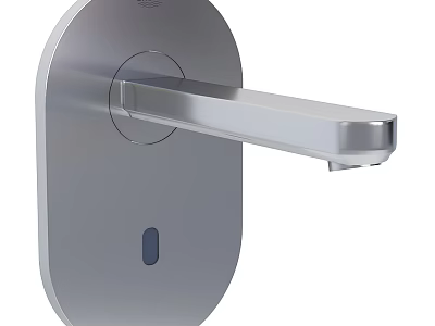 Modern Sensor Activated Wall Mounted Stainless Steel Sleek Design Faucet 3d model